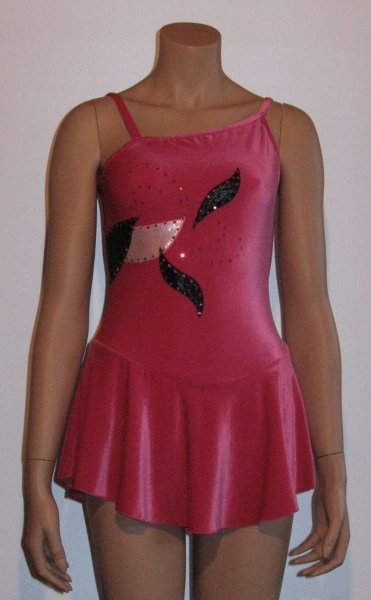 Kleid SK 1035 ganz aus elastisch, Samt im Oberteil mit Strass inkl. Haarband